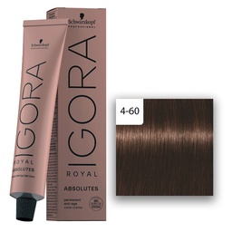 [M.13941.163] Schwarzkopf Professional IGORA ROYAL Absolutes Haarfarbe 4-60 Mittelbraun Schoko Natur  60ml