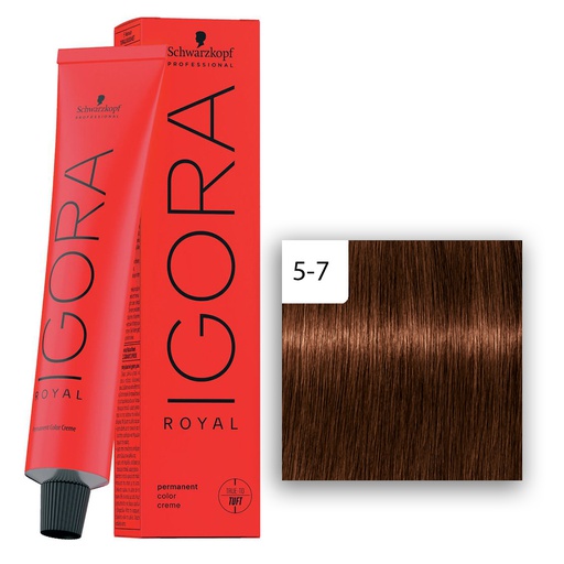 Schwarzkopf Professional IGORA ROYAL Haarfarbe 5-7 Hellbraun Kupfer   60ml