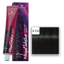 [M.14024.362] Schwarzkopf Professional IGORA ROYAL Take Over Lucid Nocturnes Haarfarbe 4-332 Mittelbraun Matt Extra Asch  60ml