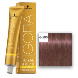 [M.14157.507] Schwarzkopf Professional IGORA ROYAL Absolutes Age Blend Haarfarbe 6-580 Dunkelblond Gold Rot  60ml