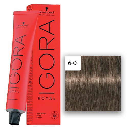 Schwarzkopf Professional IGORA ROYAL Haarfarbe 6-0 Dunkelblond  60ml