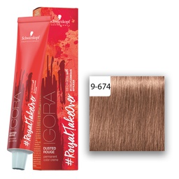 [M.14278.187] Schwarzkopf Professional Igora Royal Take Over Dusted Rouge Haarfarbe Extra Hellblond Schoko Kupfer Beige 9-674 60ml