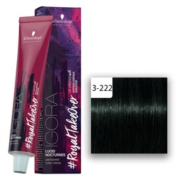 [M.14334.348] Schwarzkopf Professional IGORA ROYAL Take Over Lucid Nocturnes Haarfarbe 3-222 Dunkelbraun Asch Extra Intensiv  60ml