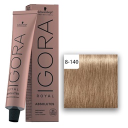 [M.14418.361] Schwarzkopf Professional IGORA ROYAL Absolutes Haarfarbe 8-140 Hellblond Cendrè Beige Natur 60ml