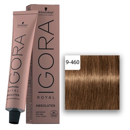 [M.14421.505] Schwarzkopf Professional Igora Royal Absolutes Haarfarbe 60ml 9-460 Extra Hellblond Beige Schoko Nature