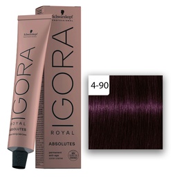 [M.14426.705] Schwarzkopf Professional Igora Royal Absolutes Haarfarbe 4-90 Mittelbraun Violett Natur 60ml