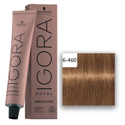 Schwarzkopf Professional IGORA ROYAL Absolutes Haarfarbe 6-460 Dunkelblond Beige Schoko Natur  60ml