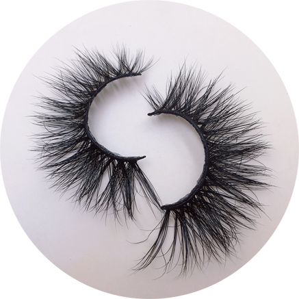 MAD Lashes- Wimpern WHITE  3D124 15mm
