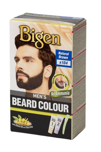 Bigen Men's Beard Colour Natural Brown Nr.104
