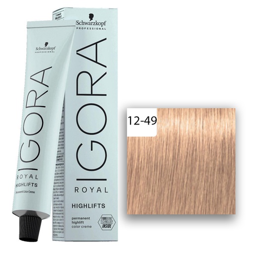 Schwarzkopf Professional IGORA ROYAL Highlifts Haarfarbe 12-49 Specialblond Beige Violett 60ml