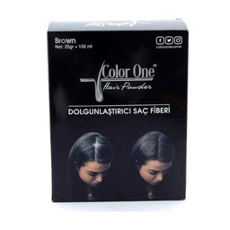 [M.15911.016] Color One Hair Building Fiber Set -Braun 25gr + 100ml