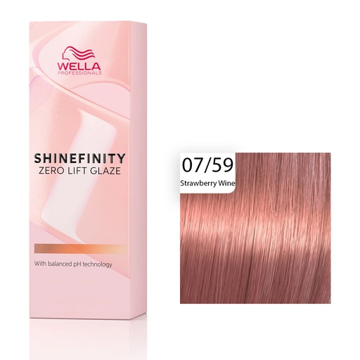 Wella Professional Shinefinity Zero Lift Glaze -  07/59 Strawberry Wine 60ml
