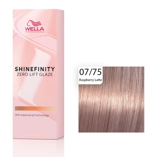 Wella Professional Shinefinity Zero Lift Glaze - 07/75 Raspberry Latte 60ml