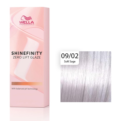 Wella Professional Shinefinity Zero Lift Glaze - 09/02 Soft Sage 60ml