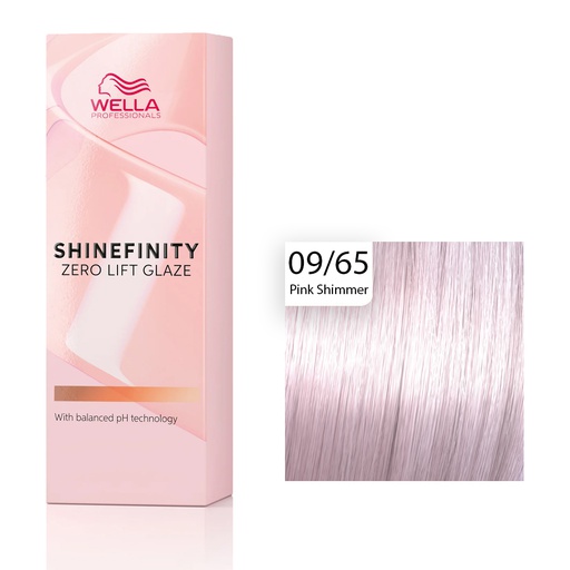 Wella Professional Shinefinity Zero Lift Glaze - 09/65 Pink Shimmer 60ml