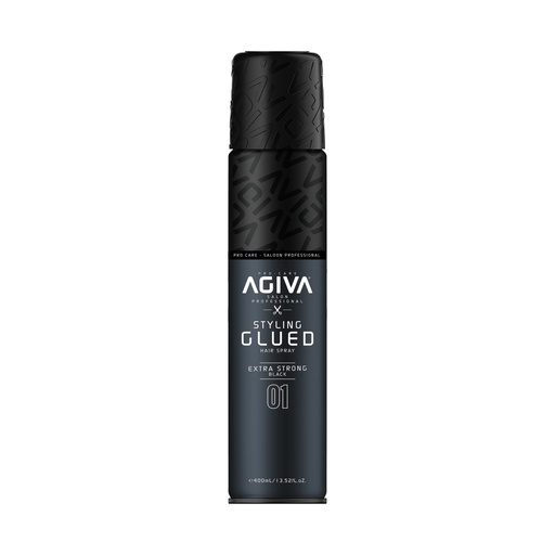 Agiva Styling GLUED Haarspray Extra Strong Schwarz  n°01  400ml