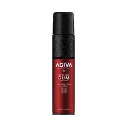 [M.16176.880] Agiva Styling GUM Haarspray Ultimate Hold RED  n°03  400ml