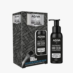 [M.16205.612] Agiva Semi-Permanent Ammoniak&amp;Peroxide freie Haarfarbe Schwarz  125ml