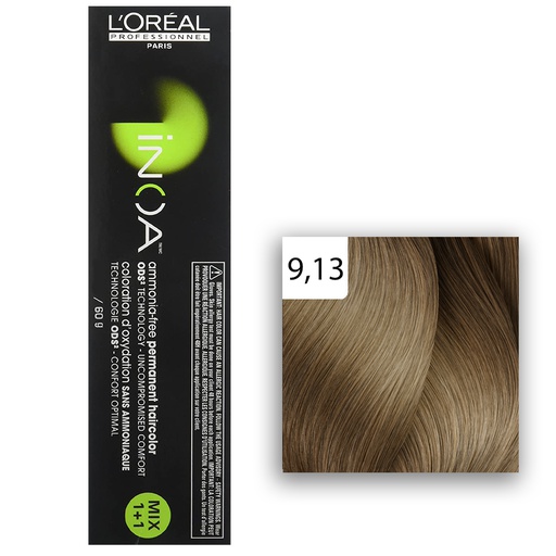 L'Oréal Professionnel INOA 9,13 sehr helles blond asch gold 60ml