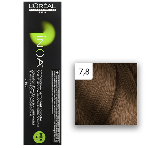 L'Oréal Professionnel INOA 7,8 mittelblond mokka 60ml